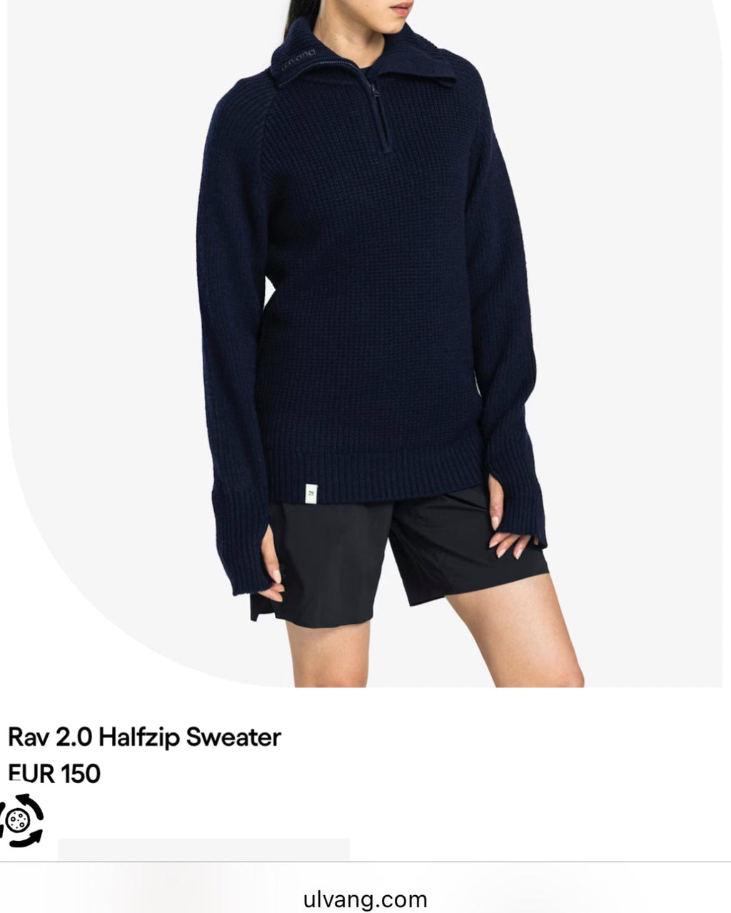 Cream and purple wool zip-up sweater by Ulvang