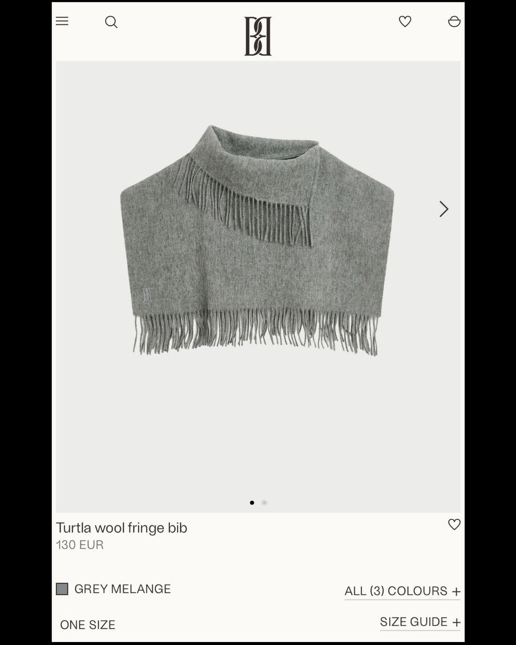 Burgundy wool neck warmer by Danish premium brand BY MALENE BIRGER. From the current collection. Regular price: 589 PLN.