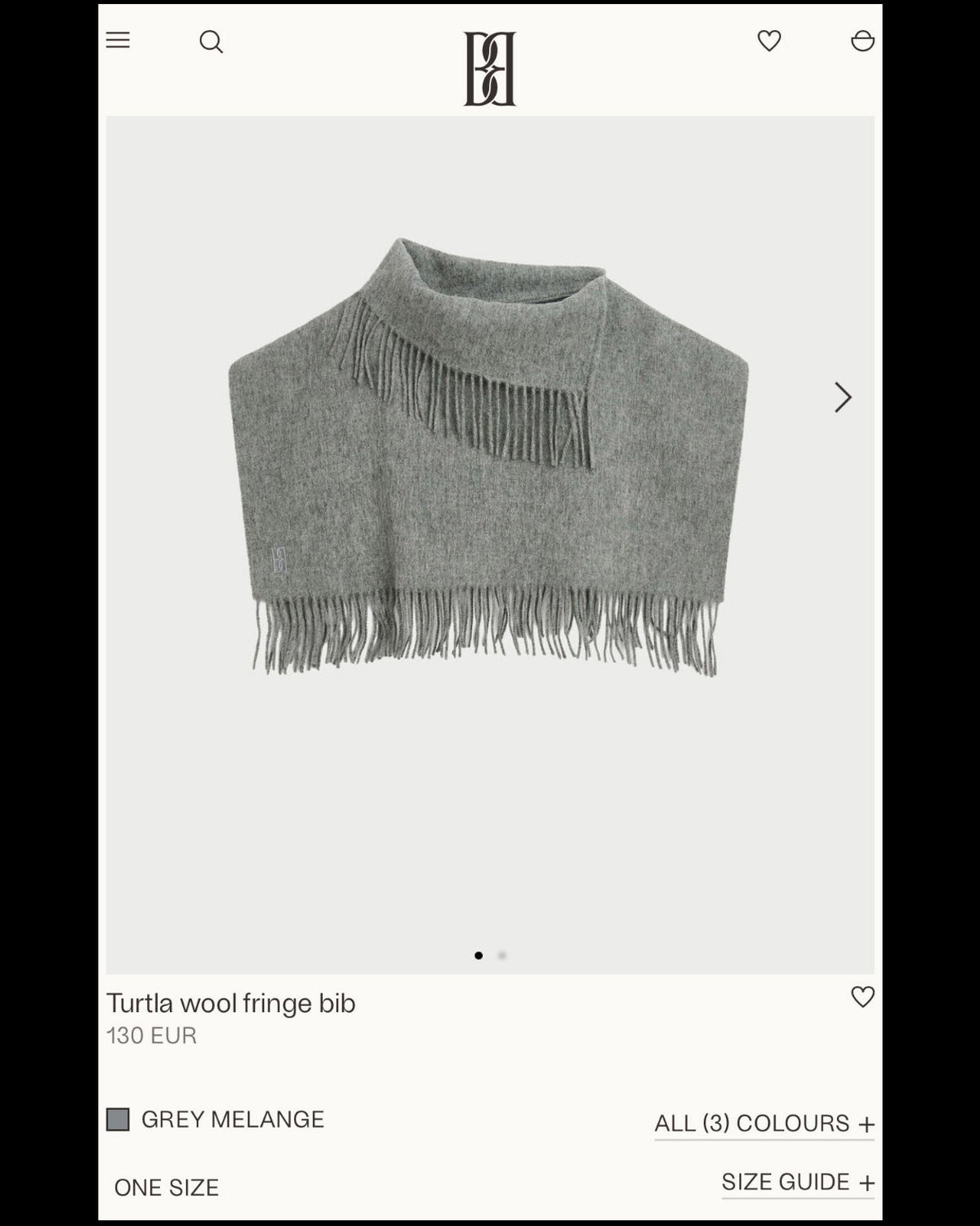 Burgundy wool neck warmer by Danish premium brand BY MALENE BIRGER. From the current collection. Regular price: 589 PLN.