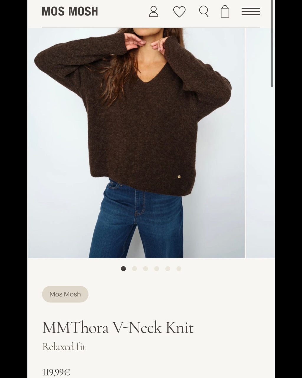 Beige alpaca and wool sweater by MOS MOSH
