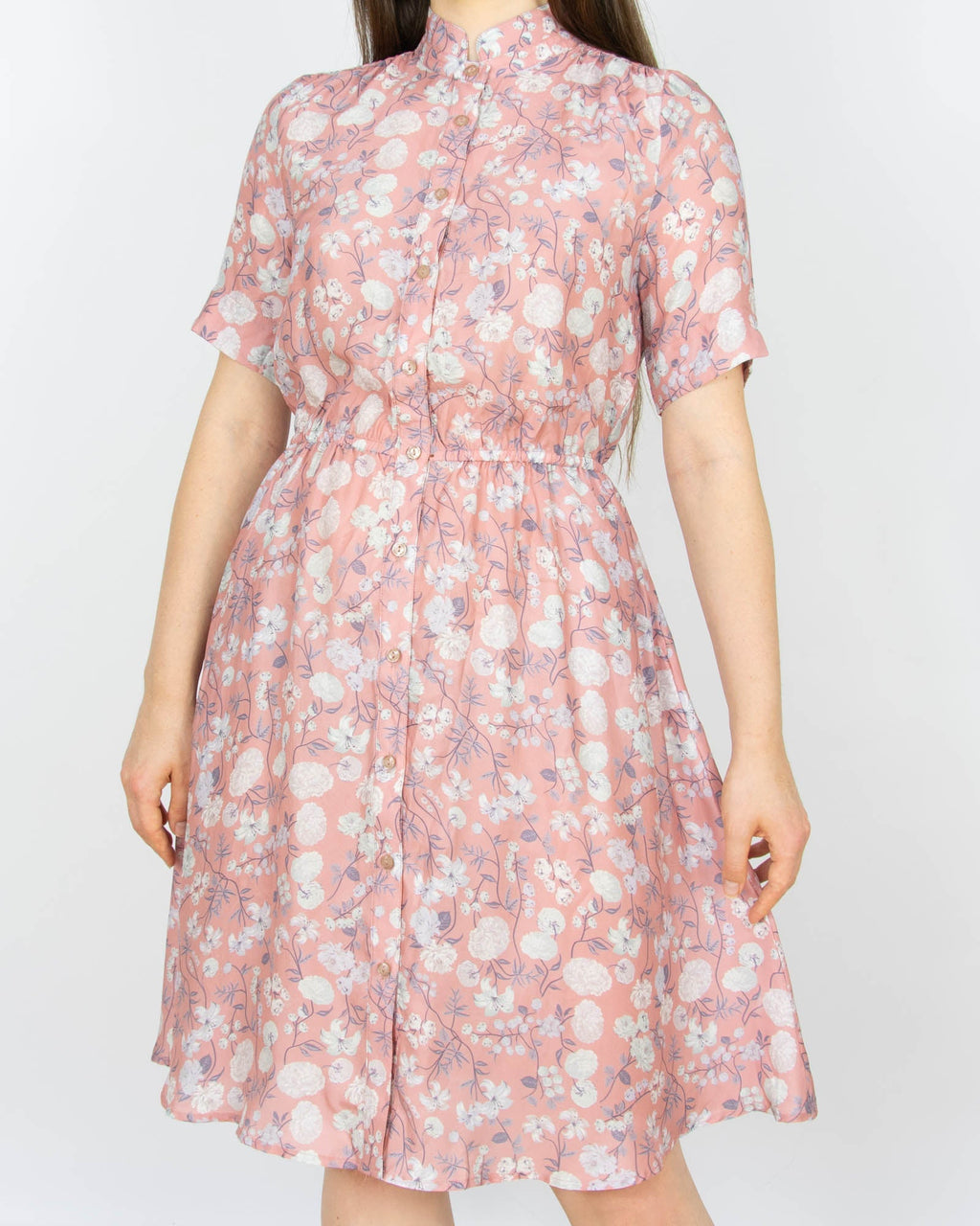 Pink floral silk dress by ANINE BING