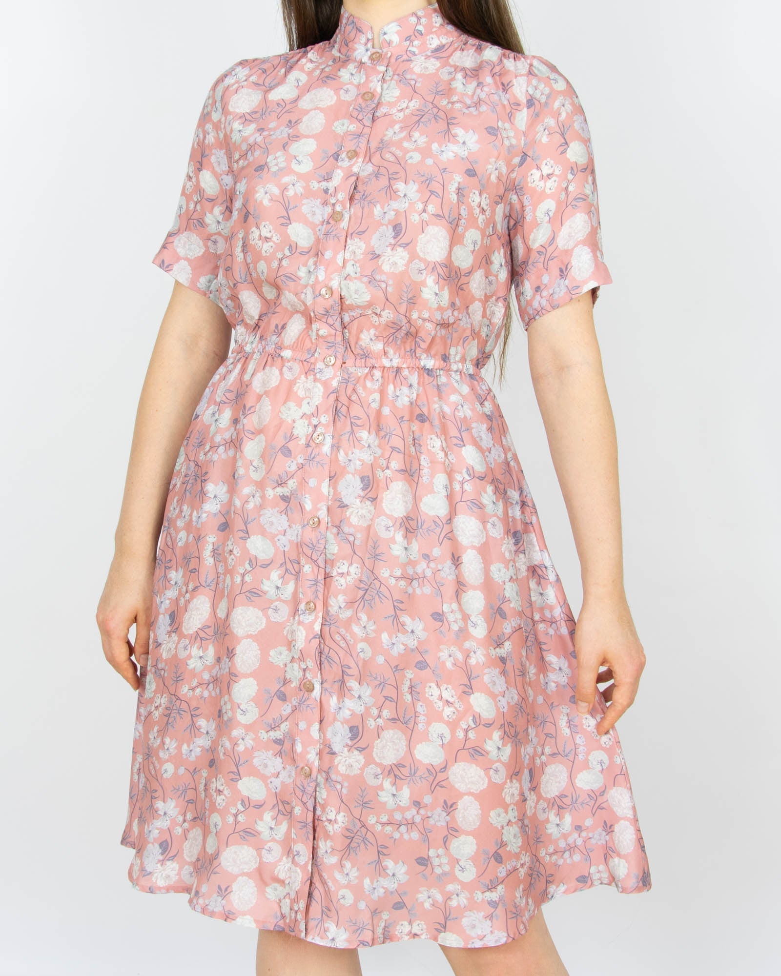 Pink floral silk dress by ANINE BING