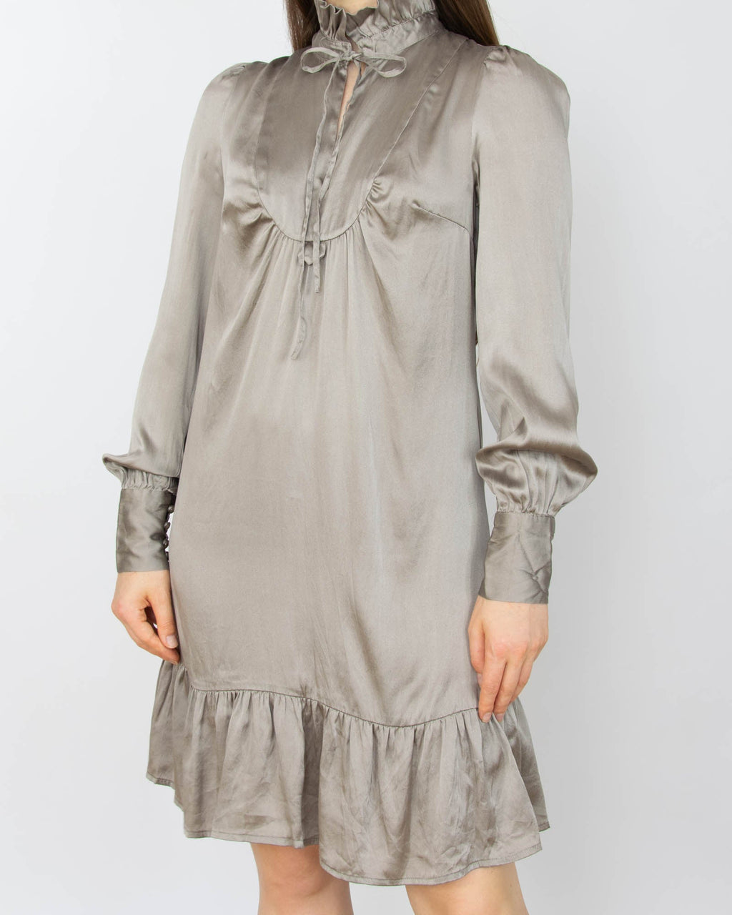 Grey silk dress by BY GROTH