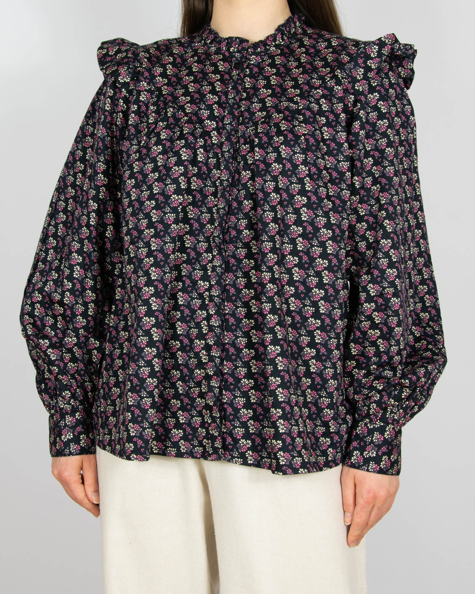 New floral cotton shirt by SOFIE SCHNOOR