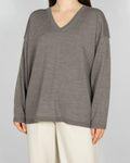 Grey-beige extrafine merino wool sweater by M&S