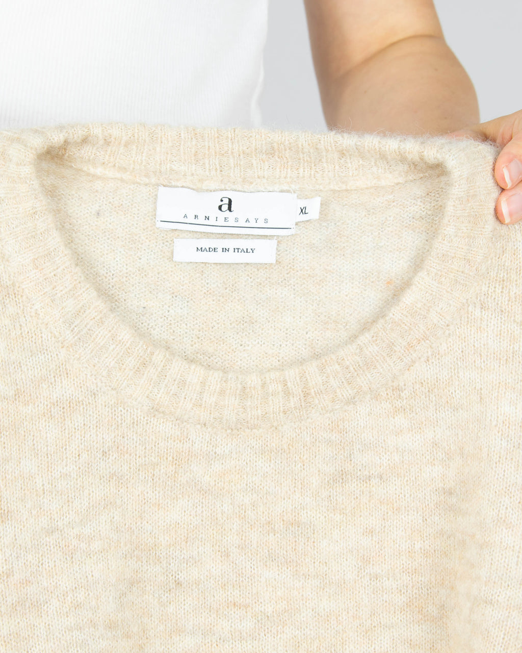 Arnie Says (alpaca & wool) - XL