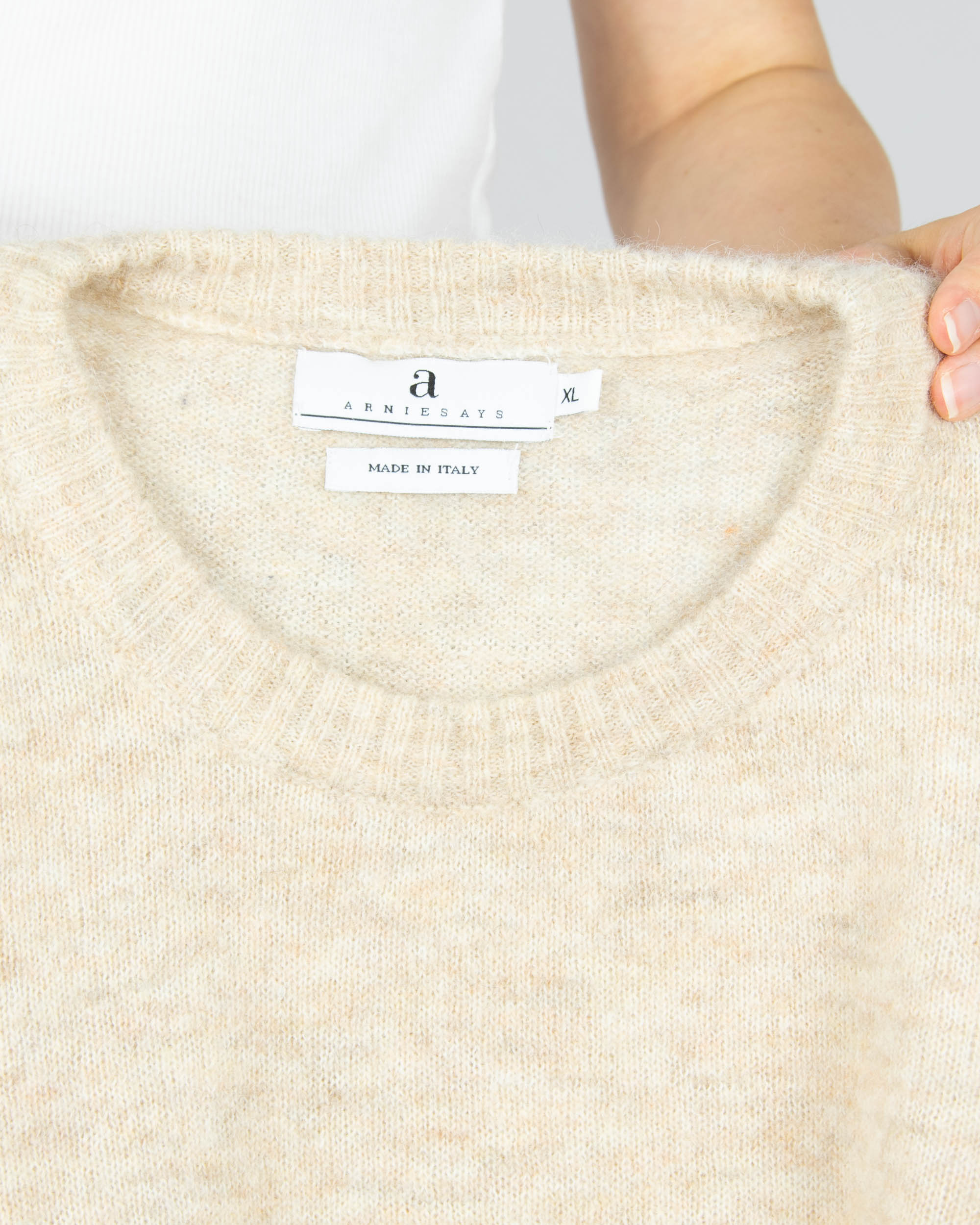 Arnie Says (alpaca & wool) - XL