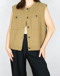 Beige wool-blend vest by MSCH Copenhagen