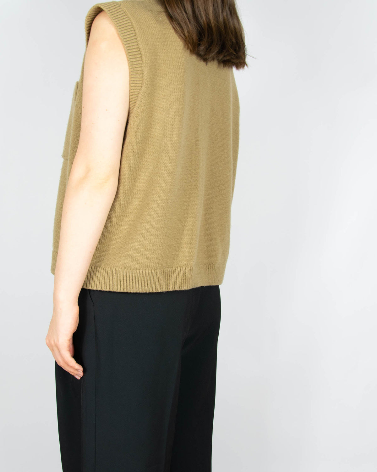 Beige wool-blend vest by MSCH Copenhagen