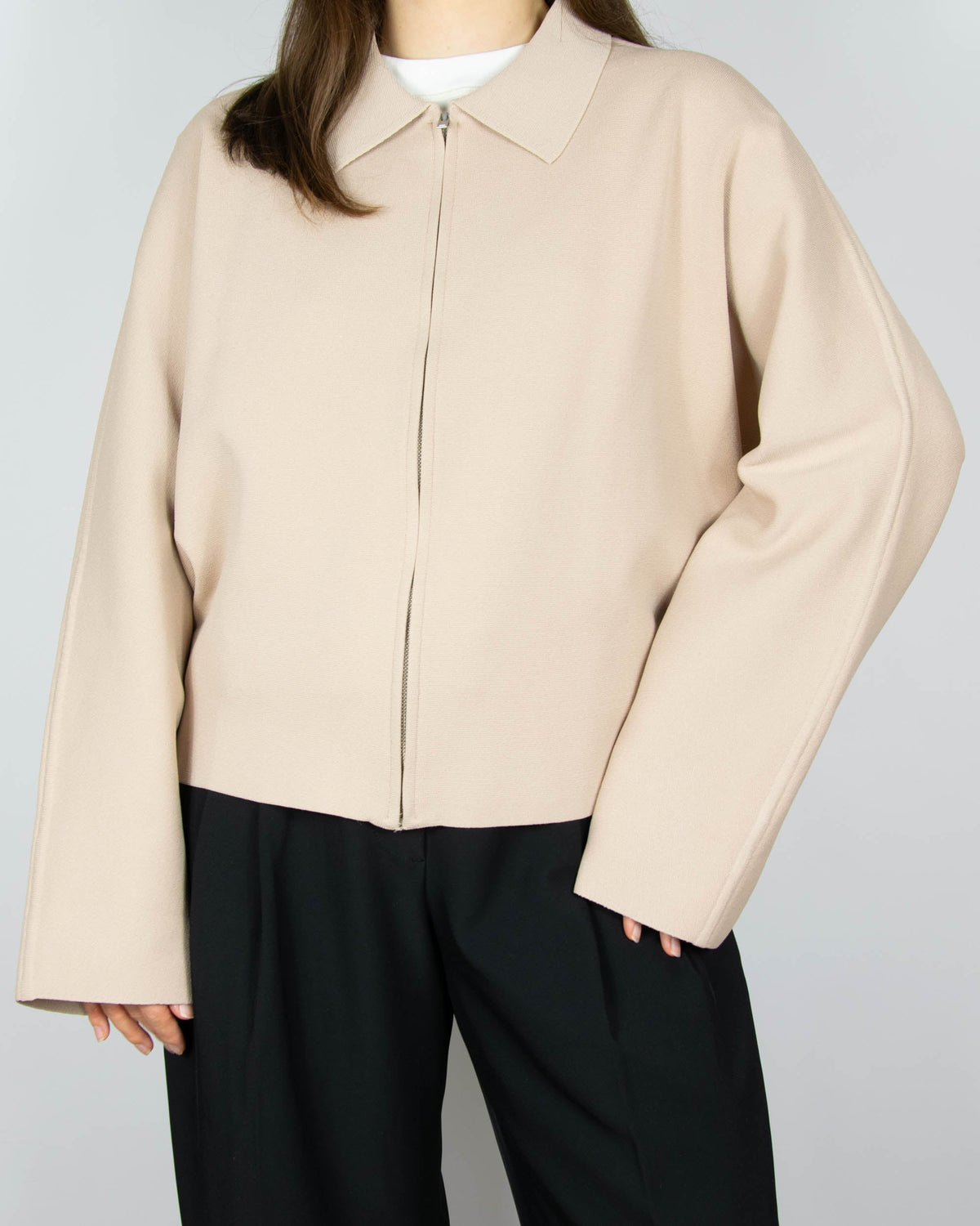 Beige lightweight viscose jacket by COS