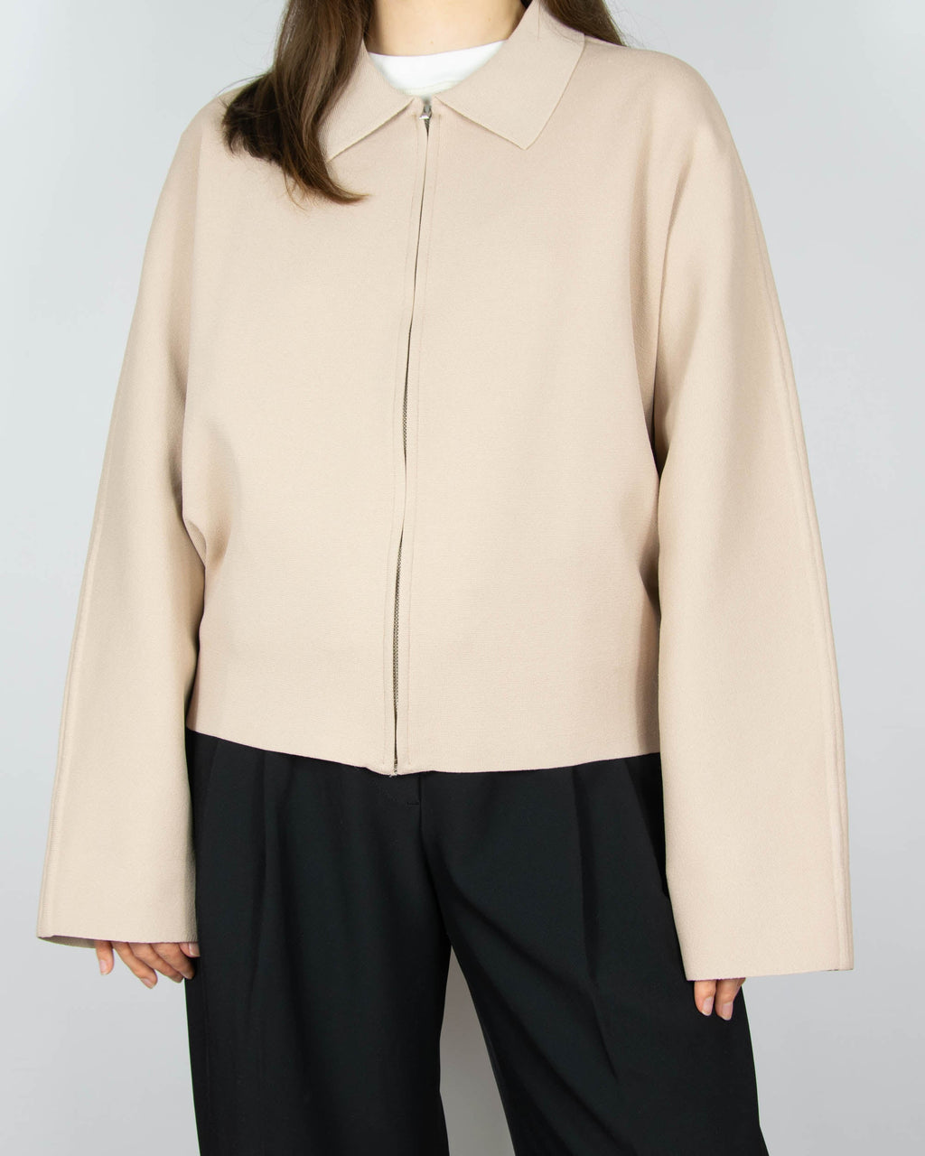 Beige lightweight viscose jacket by COS
