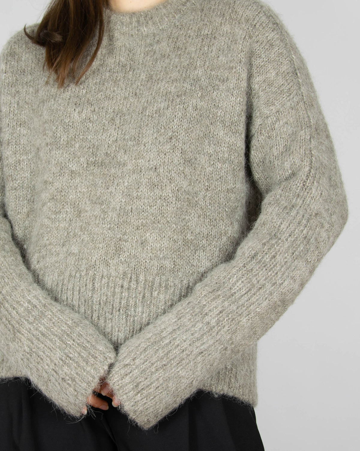 Beige wool and alpaca sweater by H&M Premium