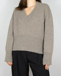 Beige alpaca and cashmere sweater by Christian AKS
