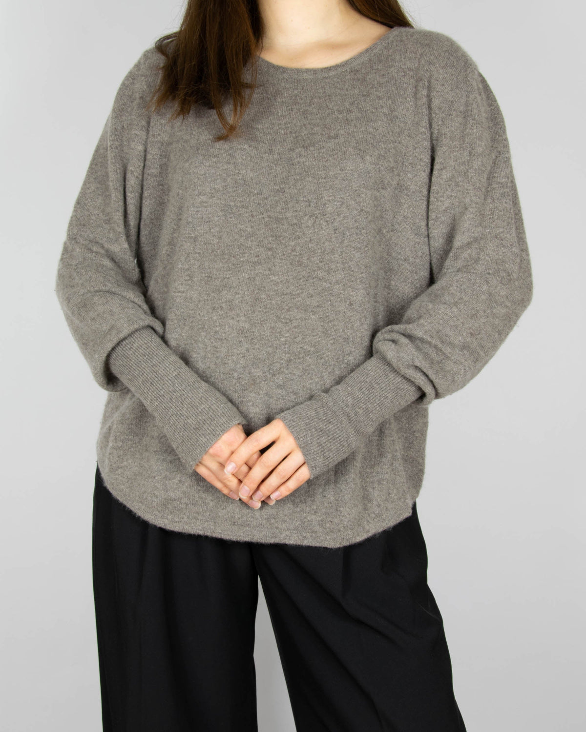 Beige cashmere sweater by Danish premium brand BENEDIKTE UTZON.