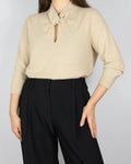 Beige cashmere sweater by Cavour