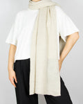 Beige cashmere scarf by Mango