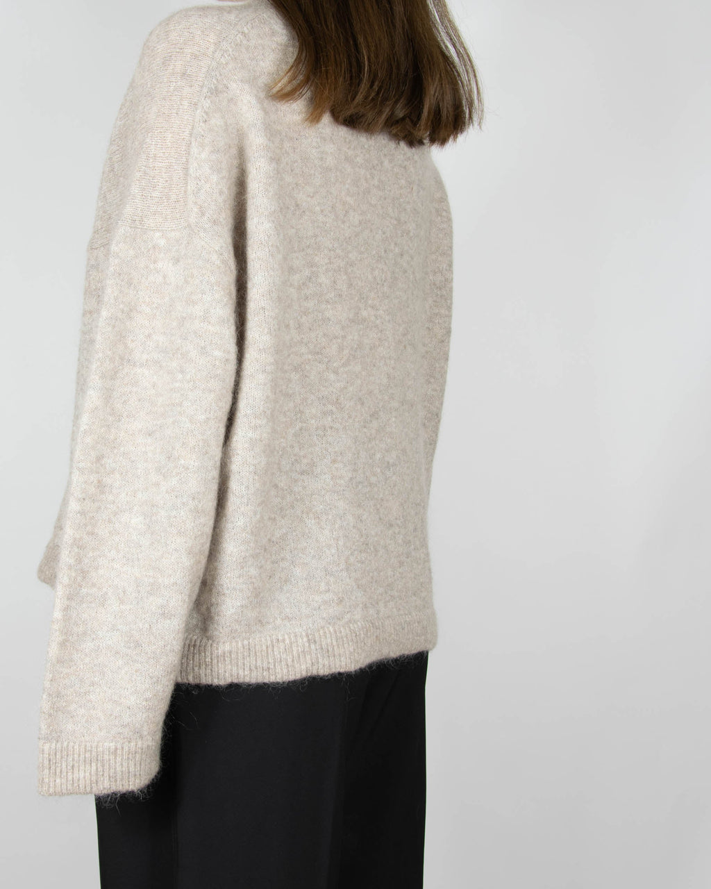 Beige mohair and wool sweater by H&M Premium