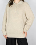 Beige wool and cashmere sweater by NAADAM