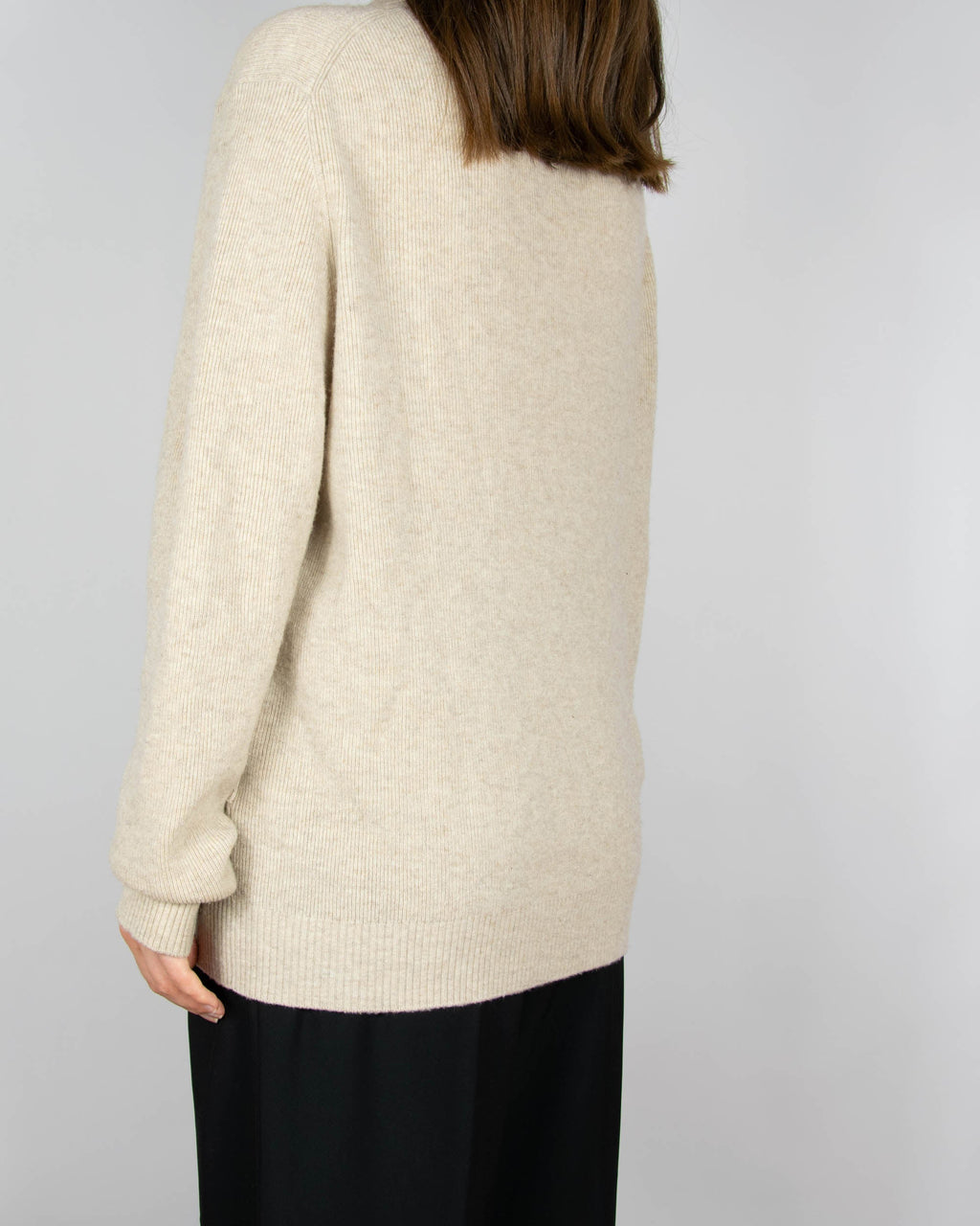 Beige wool and cashmere sweater by NAADAM