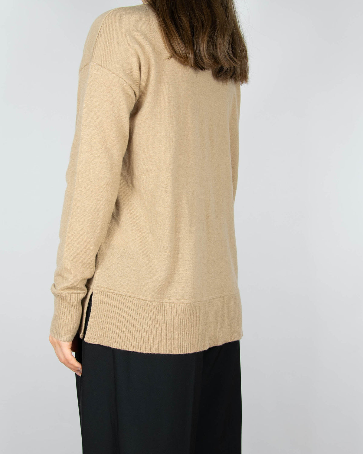 Beige extra fine merino wool sweater by Cubus