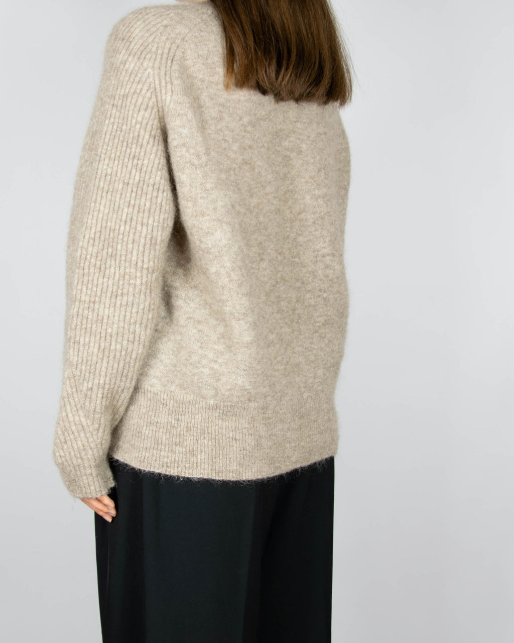 Beige kid mohair and wool sweater by By Malene Birger