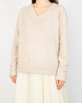 Cream wool and mohair sweater by SELECTED FEMME