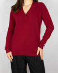Burgundy cashmere sweater by 2ND DAY