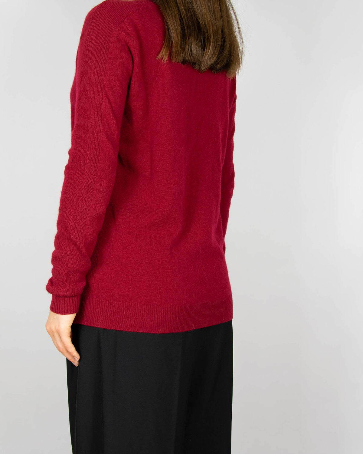 Burgundy cashmere sweater by 2ND DAY