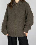 Brown wool-blend jacket by Selected Homme