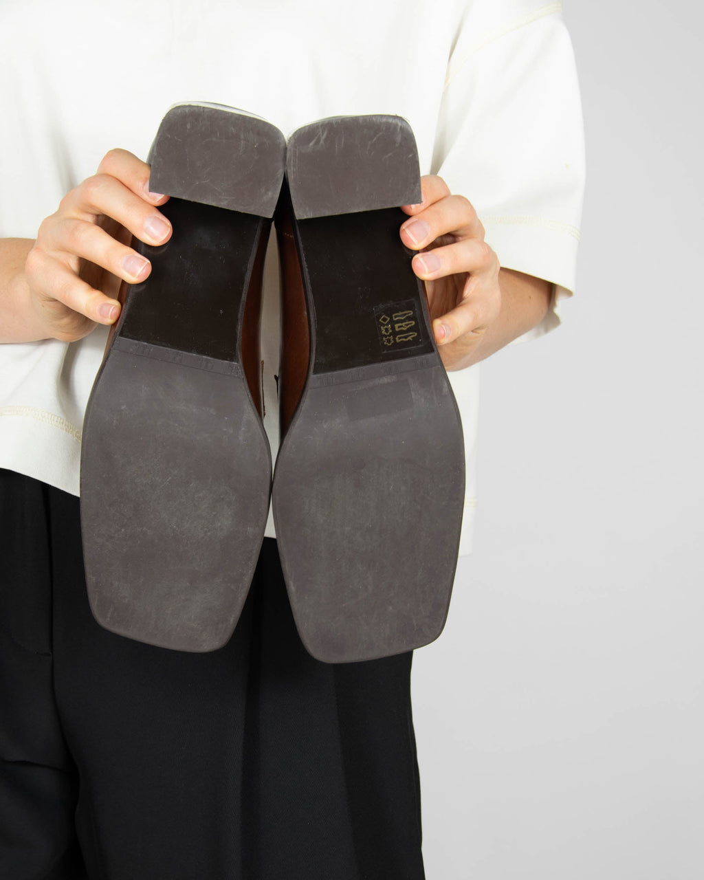 Leather heeled loafers by Billi Bi Copenhagen