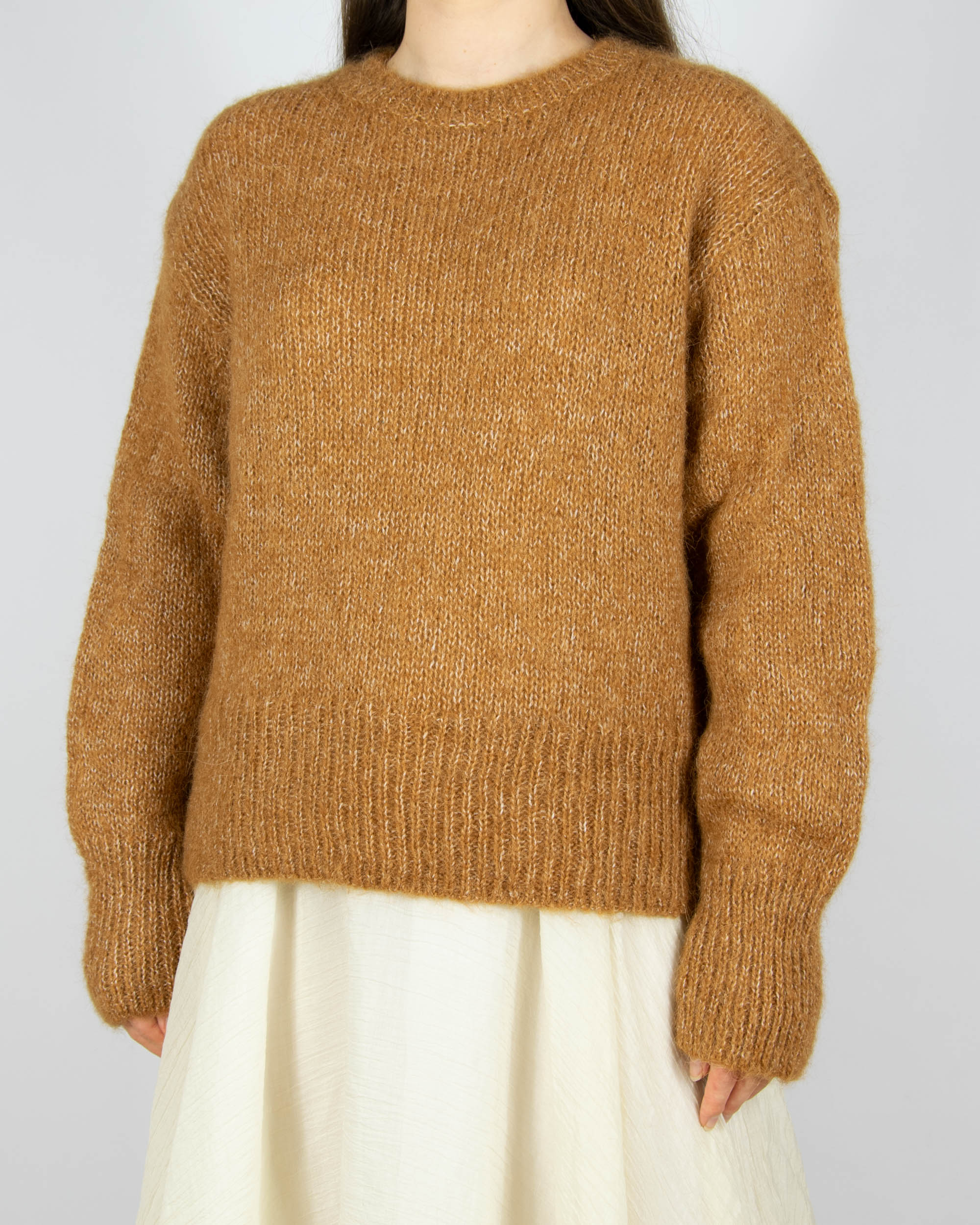 Brown alpaca and wool sweater by H&M Premium Selection