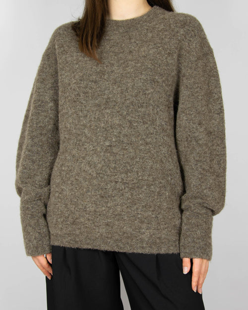 Brown and olive alpaca-blend sweater by & Other Stories