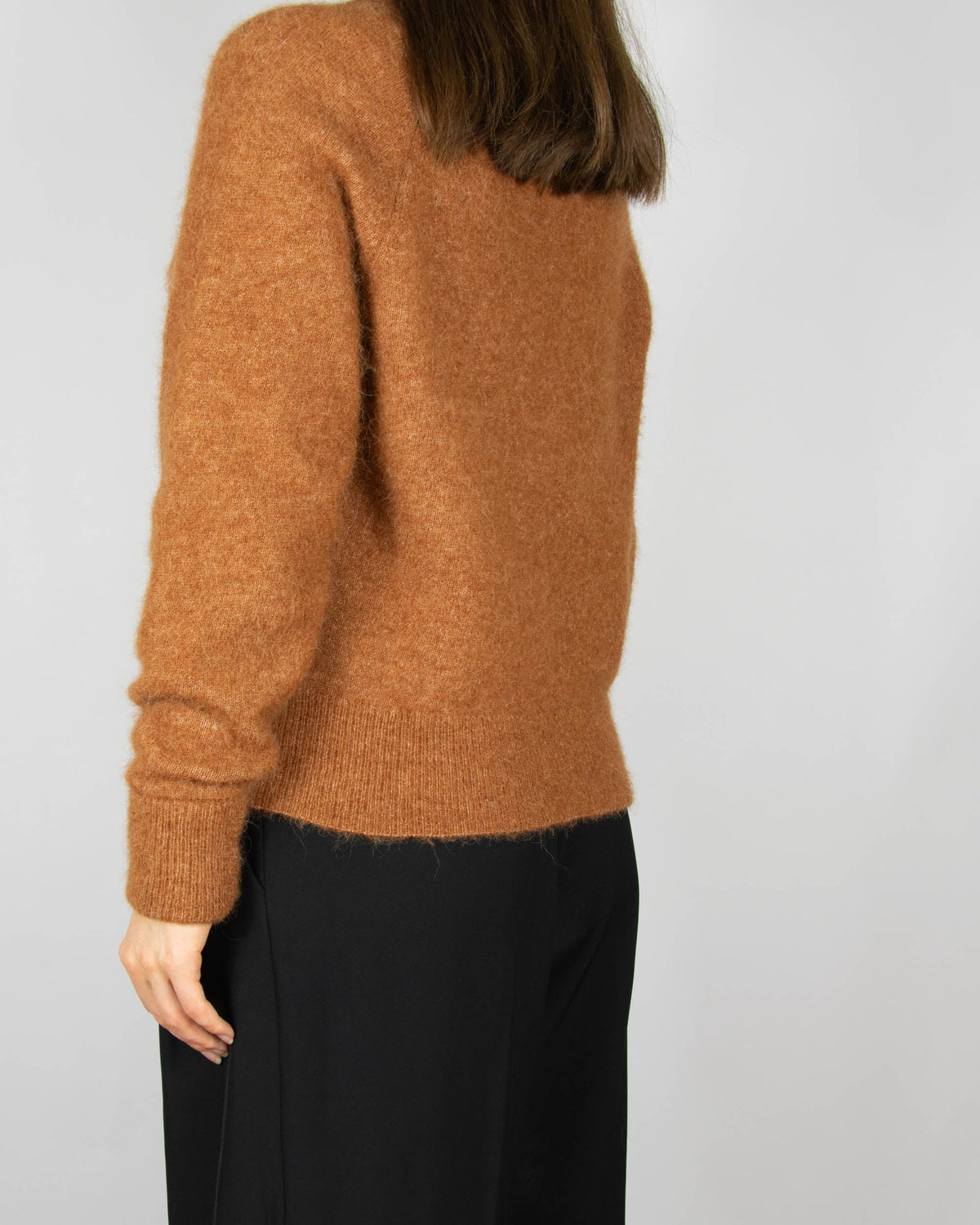 Brown alpaca and merino wool sweater by Samsøe Samsøe