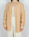 Peach linen shirt by These Glory Days