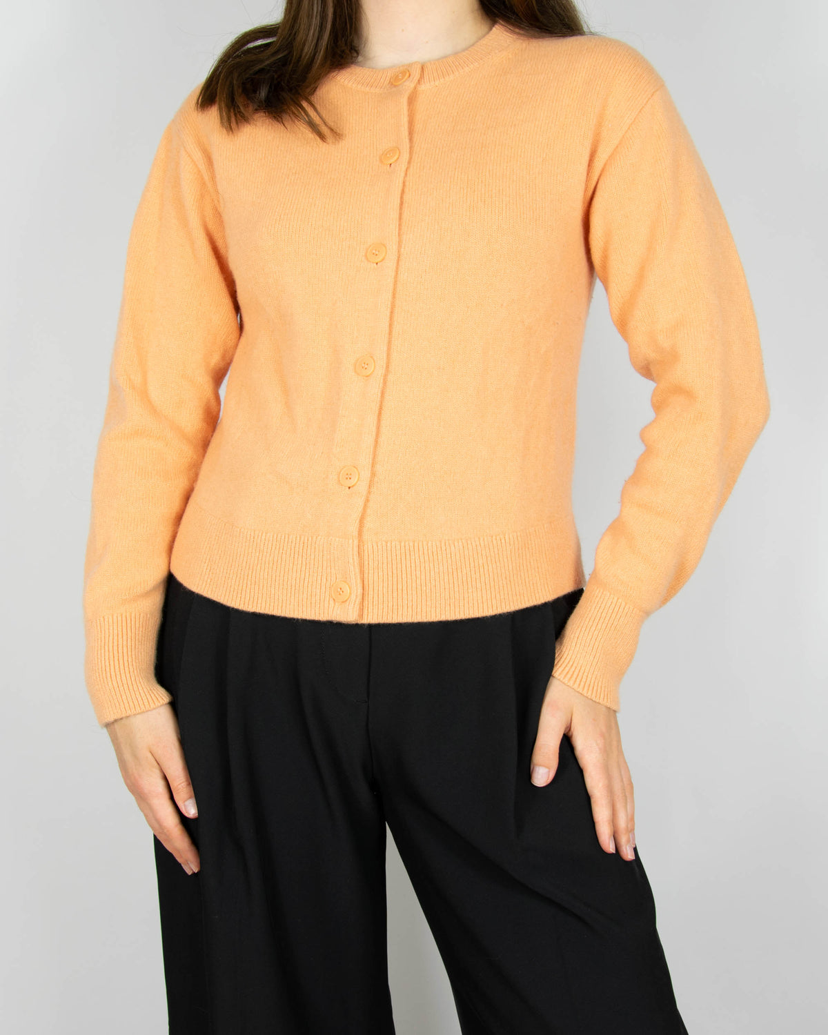 Peach merino wool cardigan by & Other Stories