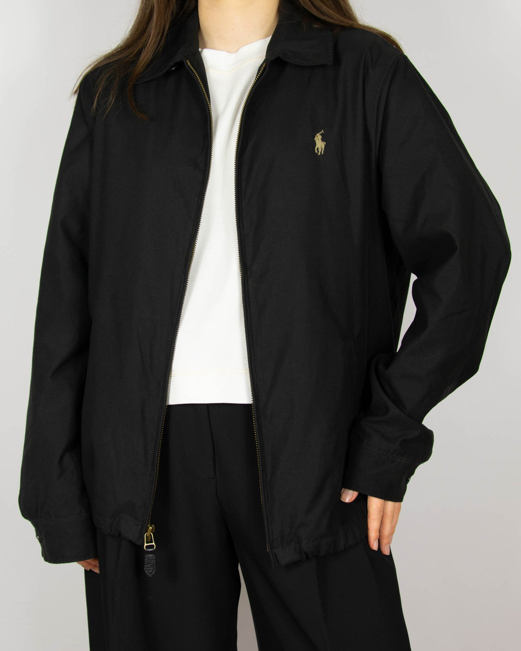 Dark brown Harrington jacket by Ralph Lauren