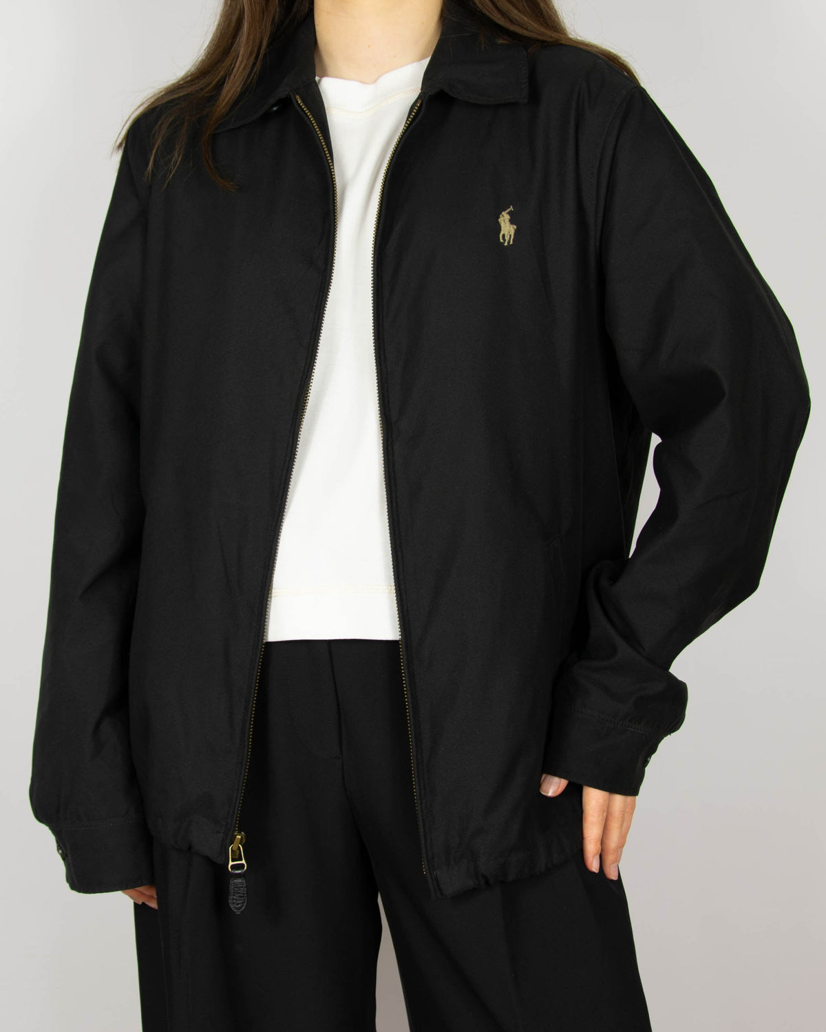 Dark brown Harrington jacket by Ralph Lauren