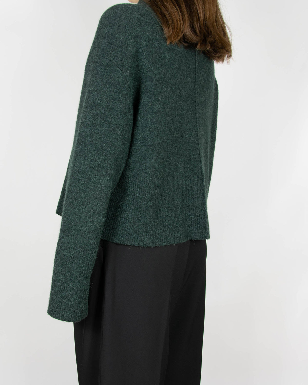 Dark green wool-blend turtleneck sweater by & Other Stories