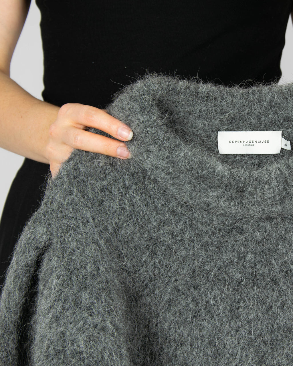 Grey alpaca sweater by Copenhagen Muse