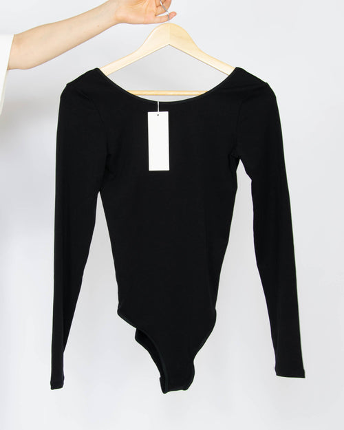 Black lyocell bodysuit by ARKET