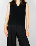 Black cotton vest by COS