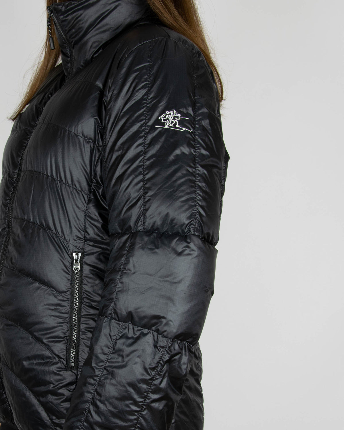 Black women's down jacket by Norwegian brand BERGANS OF NORWAY