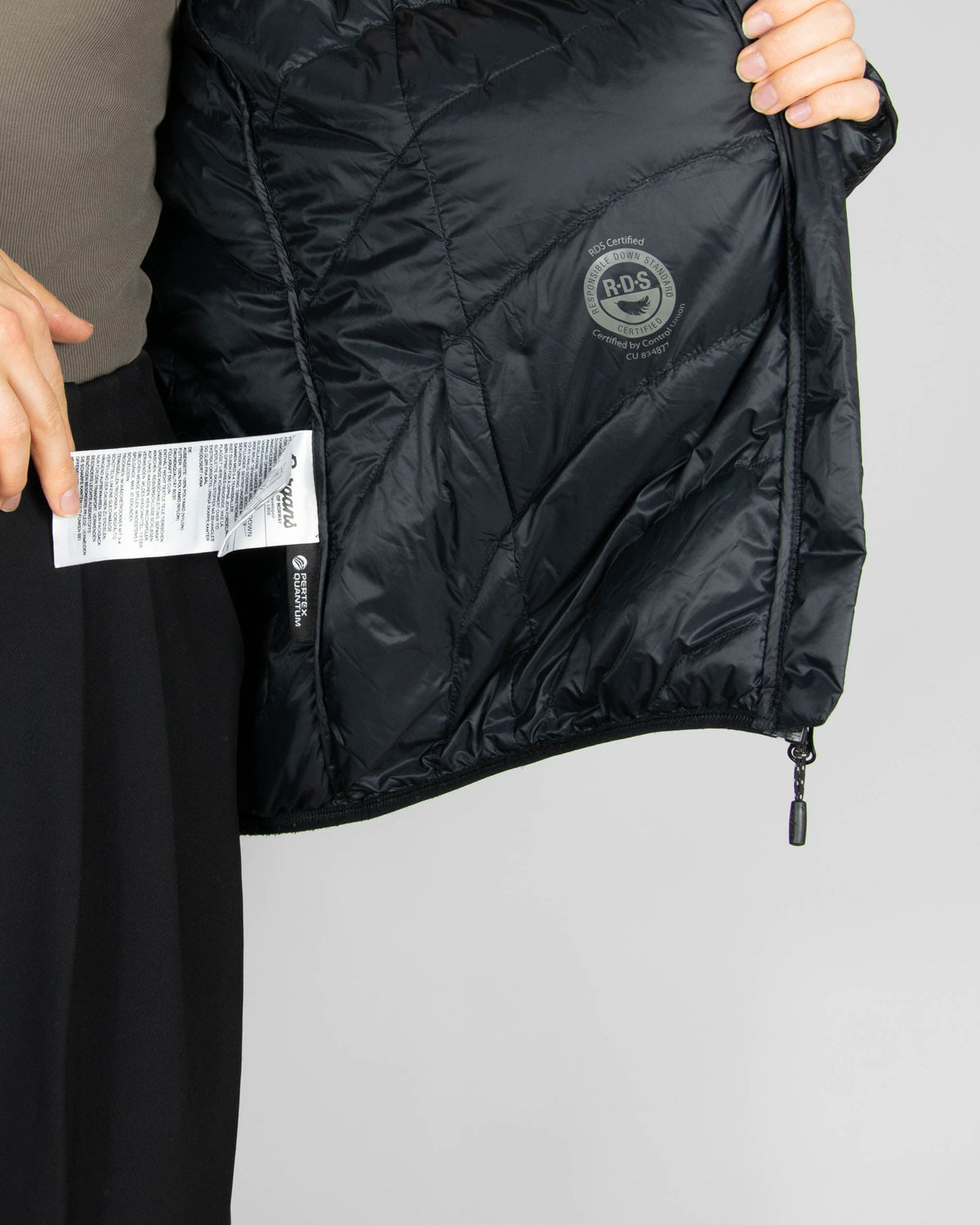 Black women's down jacket by Norwegian brand BERGANS OF NORWAY