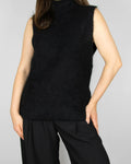 Black alpaca vest by STOCKH LM Studio