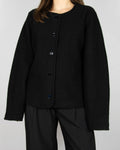 Black wool jacket by Selected