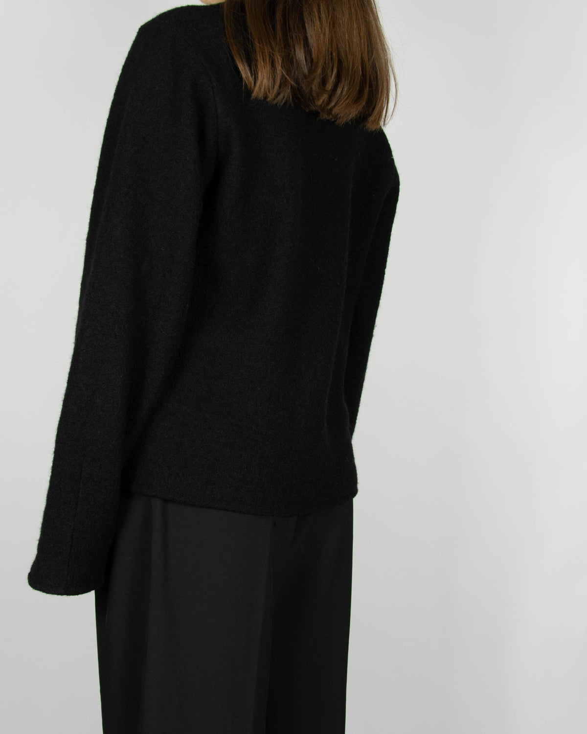 Black wool jacket by Selected
