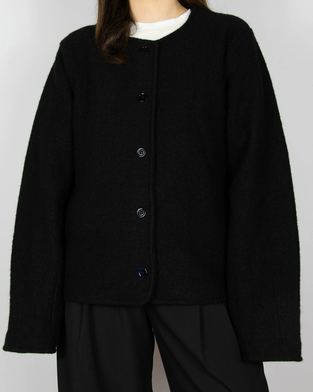Black wool jacket by Selected