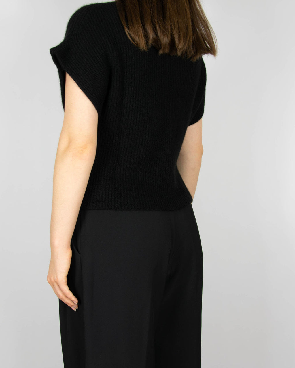 Black yak cardigan by MKDT Studio