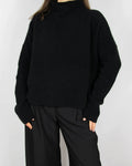 Black wool and yak sweater by Filippa K