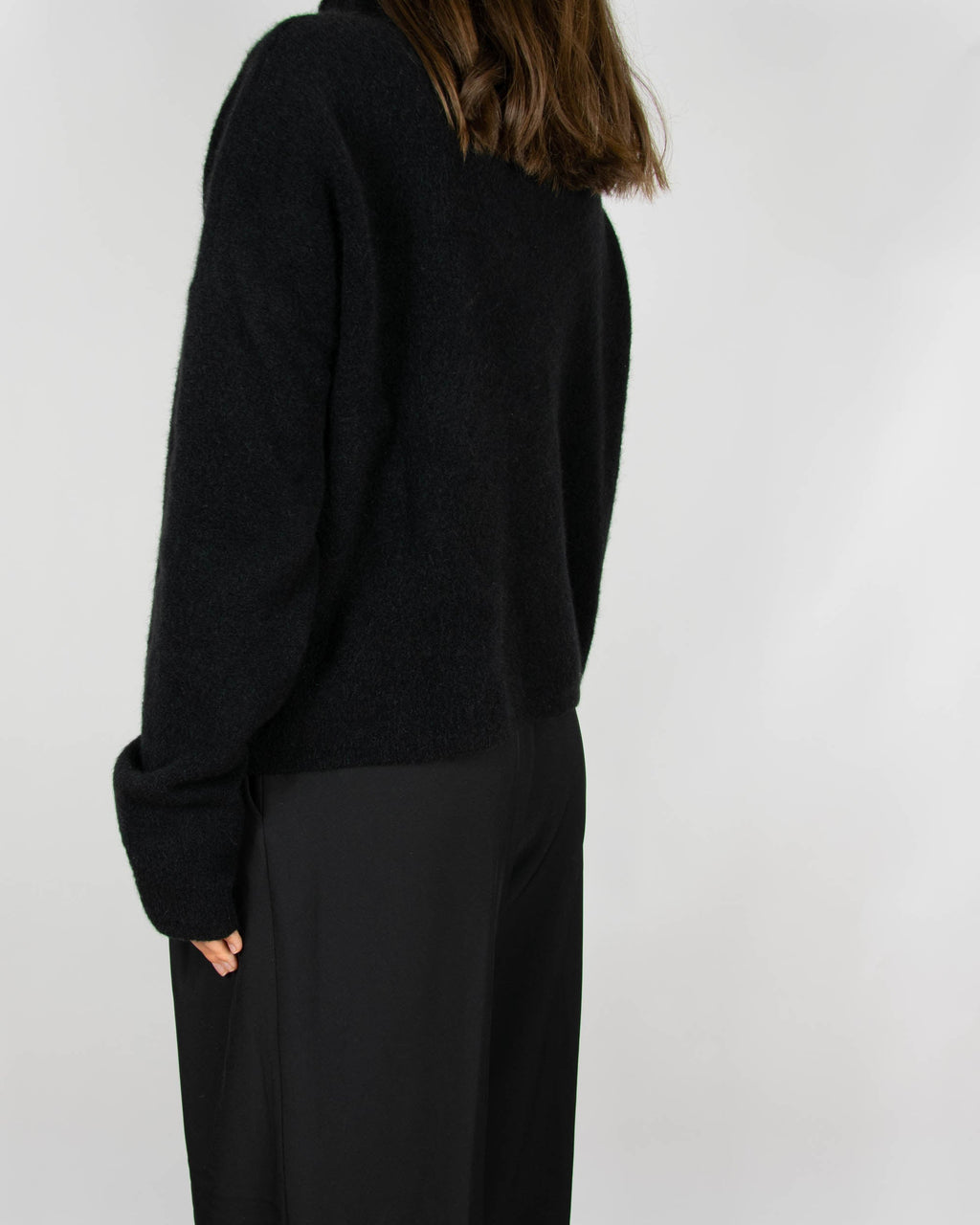 Black wool and yak sweater by Filippa K
